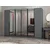 Hanah Home ormar sa reflektujućim staklom Nisa 20597, 270 cm, antracit