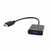 GEMBIRD A-HDMI-VGA-03 **Gembird HDMI to VGA + AUDIO adapter cable, single port, black (altA-HDMI-VGA-06)479