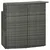 Den Vrtna barska miza siva 120x55x110 cm poli ratan