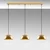 Opviq Luster Kure-30-Mr-721-2, 140x30x111cm, IP20, Zlatne boje