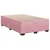 Vidaxl Box spring postelja z vzmetnico roza 120x200 cm žamet