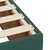 Vidaxl Box spring postelja z vzmetnico temno zelena 180x200 cm žamet