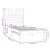 Vidaxl Posteljni okvir 75x190 cm trdna borovina