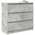 Komoda siva boja betona 80x35x76 cm od konstruiranog drva