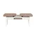 Conceptum Hypnose Trpezarijska klupa Vina Bench 110x48x40cm Belo-Bež