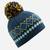 Plavo-žuta kapa i grejač za vrat za skijanje / sankanje za bebe WARM