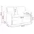 Sofa za dvije osobe Tamnozelena 138 x 83 x 95 cm Baršun