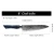 Damaskasti kuhinjski nož SE-37603 - Nakiri / Plava KP37603