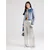 GUESS Prehodna jakna ELSIE modra/moder denim/svetlo modra/bela