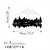 Wallity Zidna dekoracija Nature And Mountain-12, 62x22cm 70x51cm 1.5mm, Crno-bela