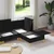 Modularni set sofe sa skladištem 4 pcs Crna Tkanina