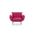 Atelier del Sofa Fotelja Jax 90x95x80cm Tamnocrvena