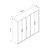 Hanah Home ormar Mitra 9117, 225 cm, beli / Artisan