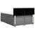 vidaXL Box spring posteljni z vzmetnico temno siv 140x190 cm blago