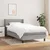 Vidaxl Box spring postelja z vzmetnico svetlo siv 100x200 cm blago
