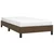 Vidaxl Posteljni okvir brez vzmetnice temno rjav 100x200 cm blago