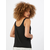 Womens modal loose top black