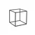 Hanah Home Klub sto Shb-18, 45x45x52 cm, Crni