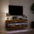 Zidni TV ormarić LED boja dimljenog hrasta 130x31x45 cm