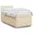 vidaXL vidaXL Box spring postelja z vzmetnico krem 80x200 cm blago, (21290930)