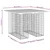 Vrtni stol, gabion dizajn, 100x102x72 cm, masivno drvo, douglas