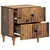 Noćni ormar s ladicama 2 pcs Staro drvo 43 x 34,5 x 48 cm