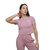 GymBeam Ženska majica Agile Cropped Woodrose