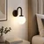 Opviq zidna lampa Loop-20451-F, 1 × E27, tamnobraon