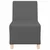 Modularna sofa bez naslona za ruke tamno siva 55 cm tkanina