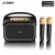 F&D Bluetooth karaoke zvučnik sa 2 mikrofona RW40, TWS, Crni
