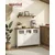 Songmics omara 35x100x75 cm rjava