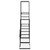 Stalak za cvijeće 94,5 x 25 x 88 cm crni metalni