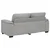 Vidaxl Dvosed kavč sive barve 180x81x84 cm blago