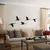 WallXpert metalni zidni ukras DK-FLY-BR101, ptice u letu, 5 dela, crni