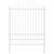 Vrtna Ograda 5 pcs Bijelo 170 x 225 cm Čelik s prahom premazan