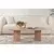 Nordure Klub sto Sable, 119x60x40cm, Braon