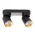 Spot lampa ANDY 2xGU10/8W/230V crna/zlatna
