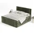 Temno zelena boxspring postelja s prostorom za shranjevanje 140x200 cm Bergamo – Maison de Reve
