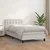 Vidaxl Box spring postelja z vzmetnico bela 80x200 cm umetno usnje