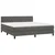 Vidaxl Box spring postelja z vzmetnico temno siva 180x200 cm žamet
