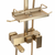 Komplet za prhanje REA JACK BRUSHED GOLD