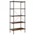 Police s 5 razina crne i boja drva 80 x 40 x 163 cm