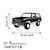 Wallity Zidna dekoracija Chevrolet K5 Blazer, 60 x 33 cm, Crna