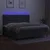 Vidaxl Box spring postelja z vzmetnico LED temno siva 200x200 cm blago