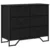 Komoda s ladicama 2 pcs Crni hrast 91 x 35,5 x 74,5 cm