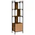 Regal za knjige s vratima boja hrasta 44,5x30x154,5 cm drveni