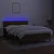 Krevet box spring s madracem LED tamnosmeđi 140x190 cm tkanina