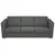 Dvodijelni set sofa od tkanina tamnosivi