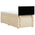 vidaXL vidaXL Box spring postelja z vzmetnico krem 90x190 cm blago, (21291073)