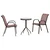 Bistro set za vrt 3 pcs Smeđa Čelik